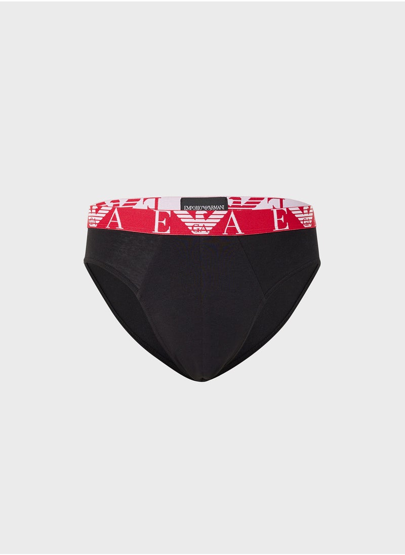 EMPORIO ARMANI 3 Pack Logo Band Boxers  - Image 4