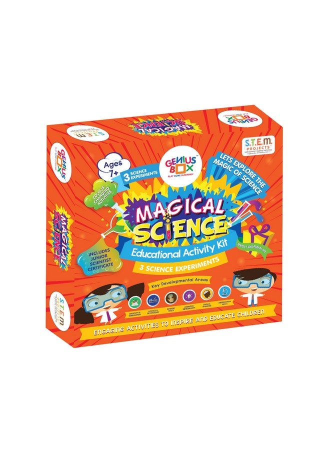 Genius Box - Play some Learning 3 in 1 Activity S.T.E.M Learning Kit for Children Age 7+ : Magical Science Activity Kit - Image 1