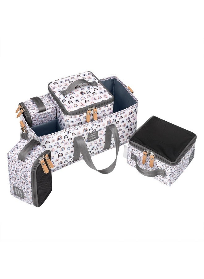 petunia pickle bottom - Intermix Deluxe Kit | 3In1 Grid Caddy Organizer W/Lightweight Packing Cubes | Keep Everything Organized In Diaper Bag, Stroller, Or Nursery Unity - Image 1