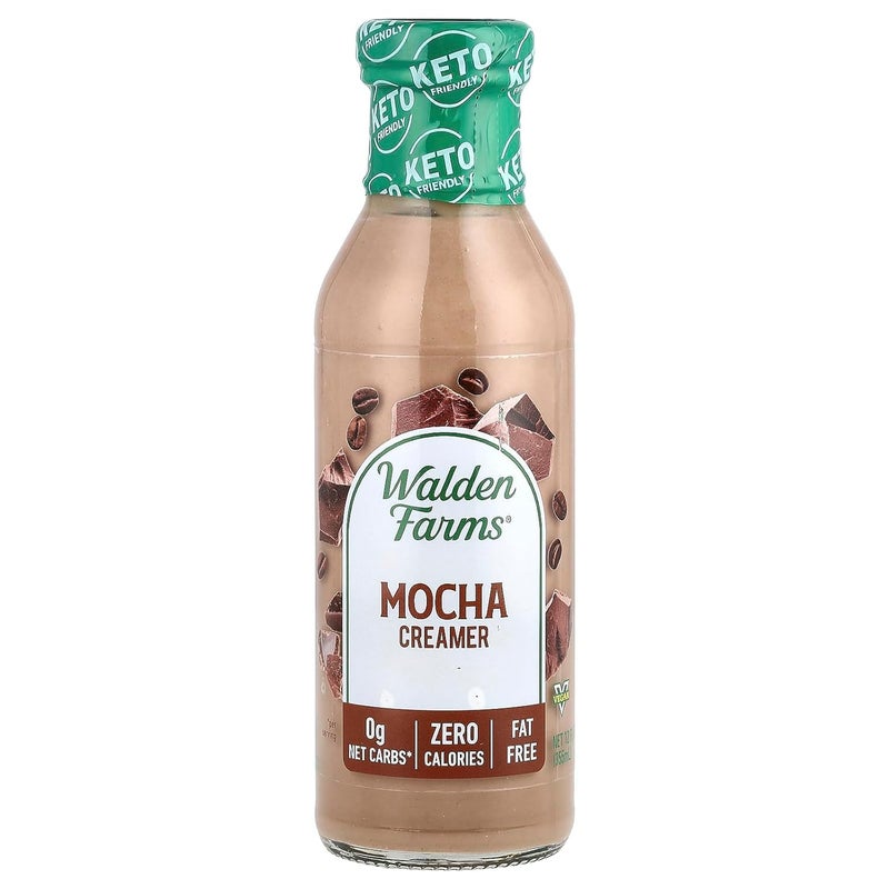 Walden Farms Mocha Coffee Creamer – Zero Calorie, Sugar Free, Keto & Fat Free Non-Dairy Creamer for Coffee & Espresso – 12 oz Bottle - Image 5