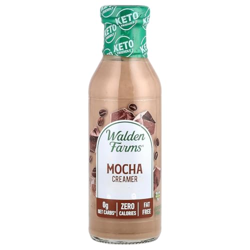 Walden Farms Mocha Coffee Creamer – Zero Calorie, Sugar Free, Keto & Fat Free Non-Dairy Creamer for Coffee & Espresso – 12 oz Bottle - Image 1