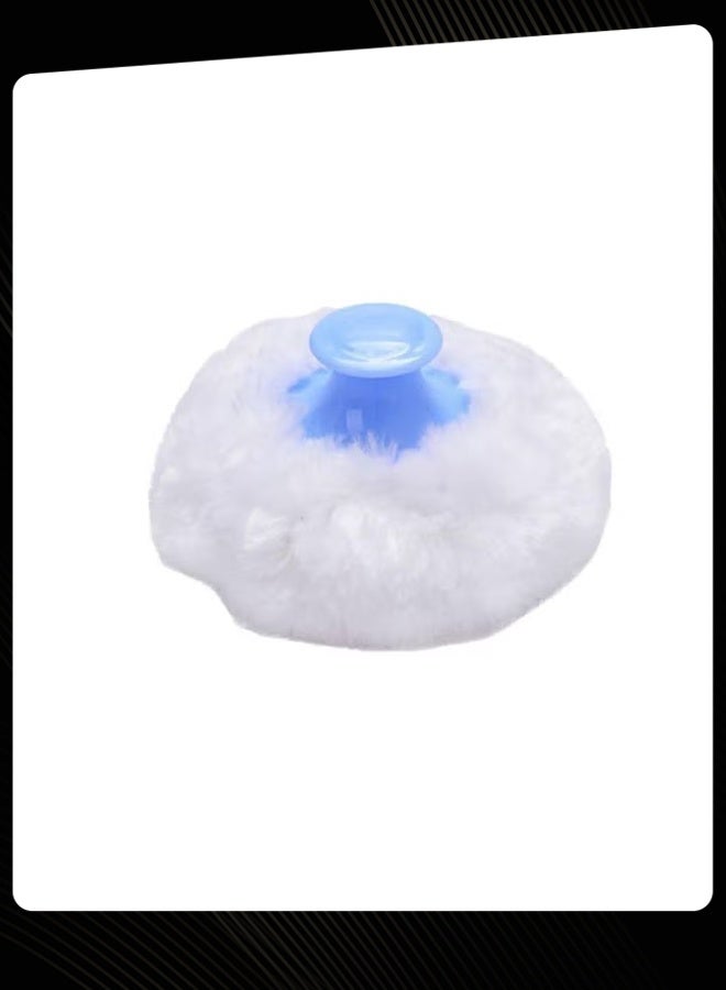 Blue Baby Powder Puff Box ، حاوية مسحوق التلكم الفارغة مع Soft Fluff Puff ، لا يتضمن مسحوق ، مقاوم للغبار والمحمول لرعاية الجلد حديث الولادة - Image 3