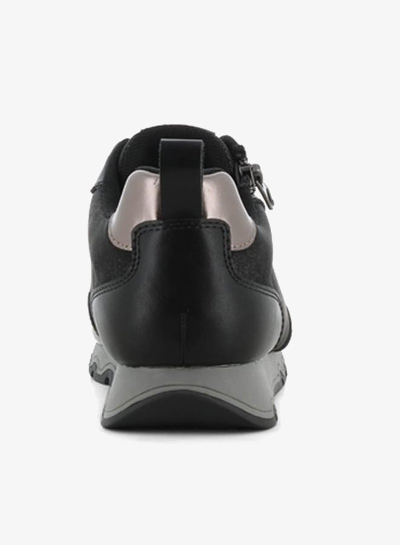 SJ Women's Panelled Shoes with Lace-Up Closure and Zip Detail - Image 3