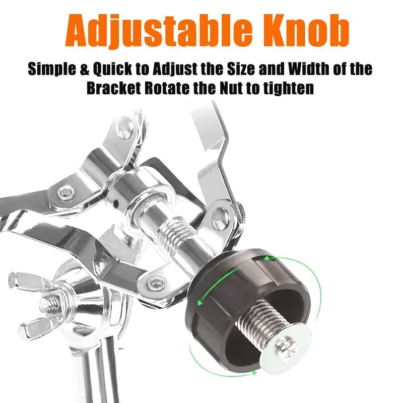Softline Pro Snare Stand Double Braced Tripod Stand Adjustable Fit For 10''-14'' Dia Drums Height Range 37 to 52 cm Drum Practice Pad Stand (SP-SS-D) - Image 5