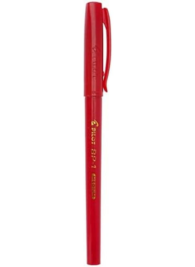 PILOT Bp 1 M R Ine Red Ink Ballpoint Pen 1.0 Mm Tip Size - Image 2