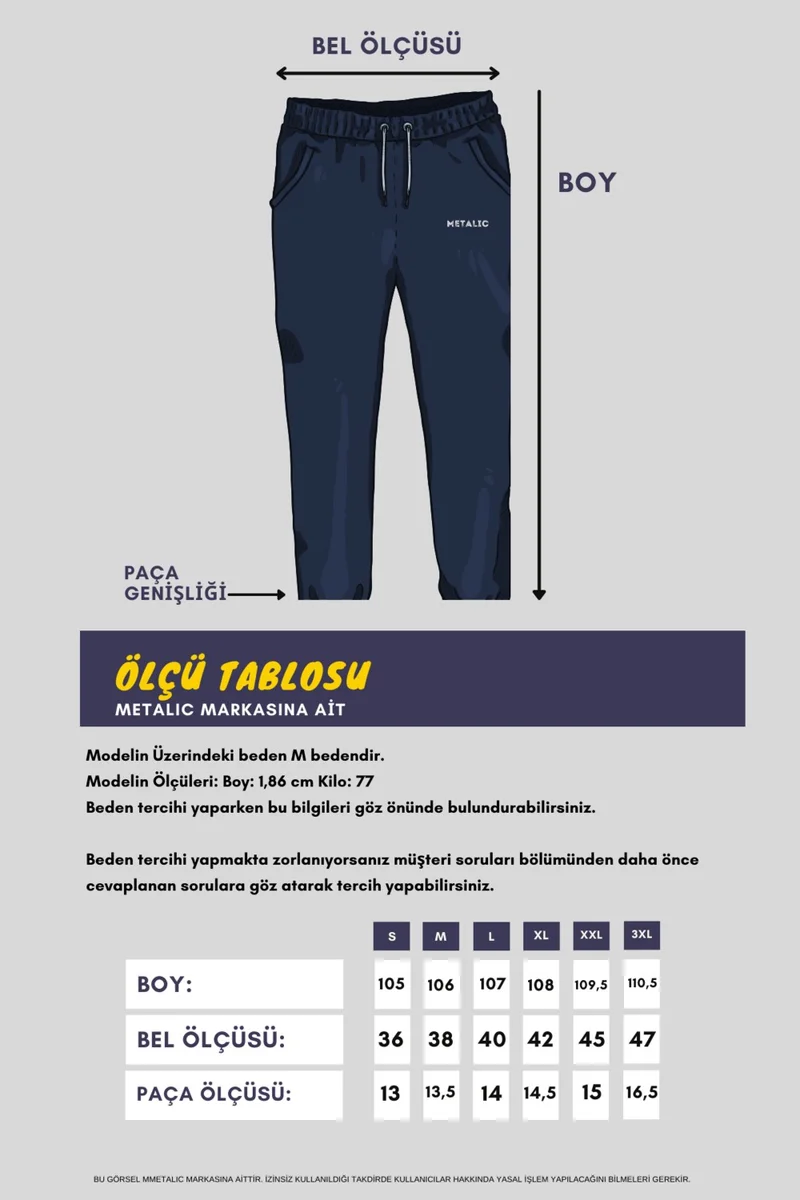 mmetalic Men's Anthracite Standard Fit Regular Cut Straight Leg Pocket Zippered Casual Jogger Sweatpants