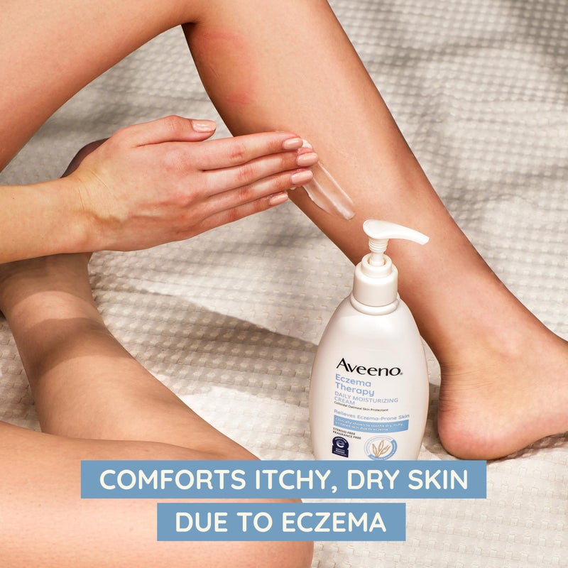 Aveeno Eczema Therapy Nighttime Itch Relief Balm with Colloidal Oatmeal and Ceramide for Dry Itchy Skin, Fragrance-Free Anti Itch Eczema Cream, 11 FL OZ - Image 5
