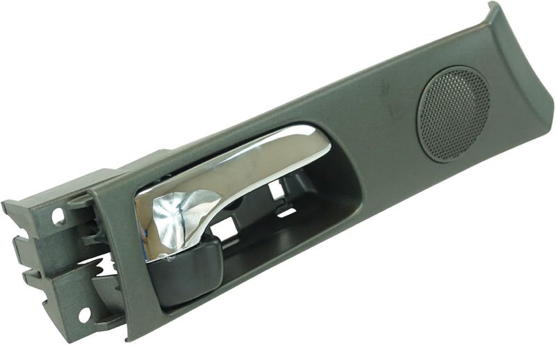 TRQ Front Right Interior Door Handle Chrome & Black Passenger Side Compatible with 2002-2003 Lexus ES300 2004-2006 ES330 - Image 1