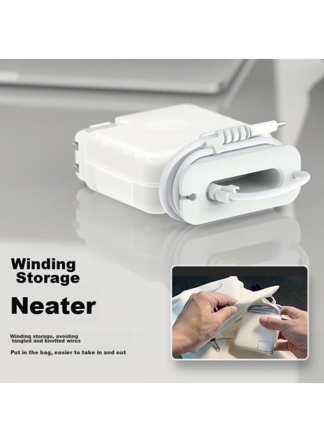 Mryc Apple Computer Charger Protective Case, Macbook Air/pro Laptop Power Adapter Cover, Data Cable Storage Winder - Image 2