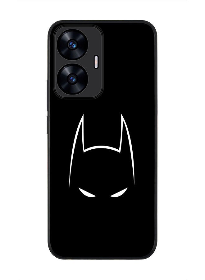 Stylizedd Rugged Black edge case for Realme C55 4G Slim fit Soft Case Flexible Rubber Edges Anti Drop TPU Gel Thin Cover -  Sneaky Bat - Image 1