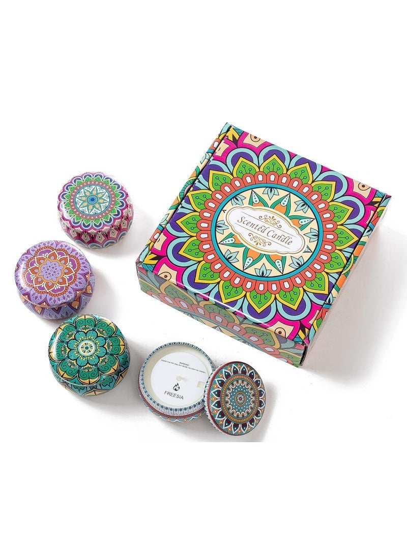 Pack of 4 Scented Candles – Natural Soy Wax Aromatherapy Home Fragrance Candles, Long‑Lasting Comforting Scents, Ideal for Decor - Image 3