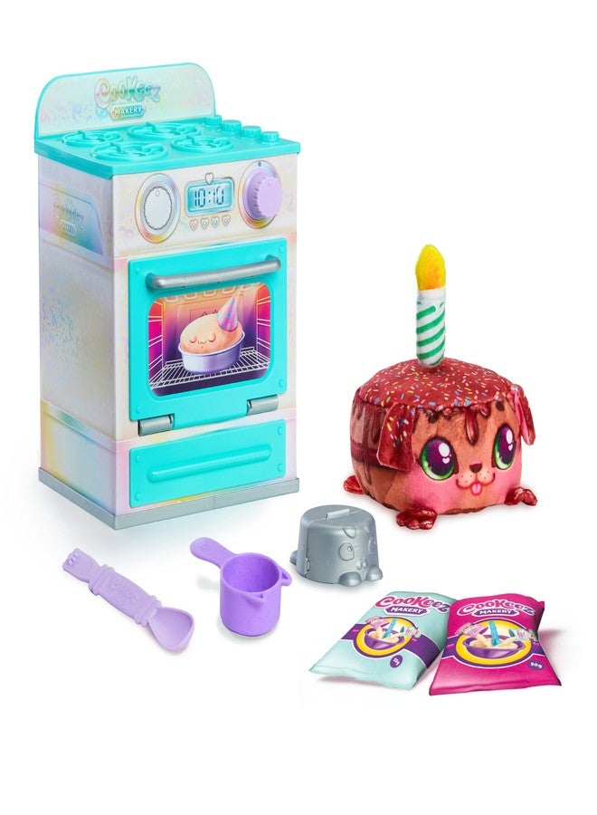 Cookeez Makery فرن حلوى الحفلات من كوكيز ميكري، امزجي مزيج العناق يا صديقتي! سخني مزيج العجين واصنعي كعكة عيد ميلاد تفاعلية دافئة وعطرة، ما هي الحلوى التي ستختارينها؟ - Image 1