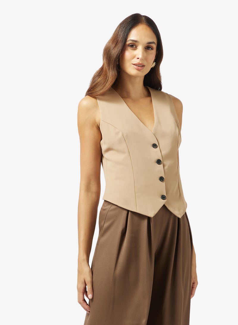 ELLA Tailored Sleevelss Vest - Image 1