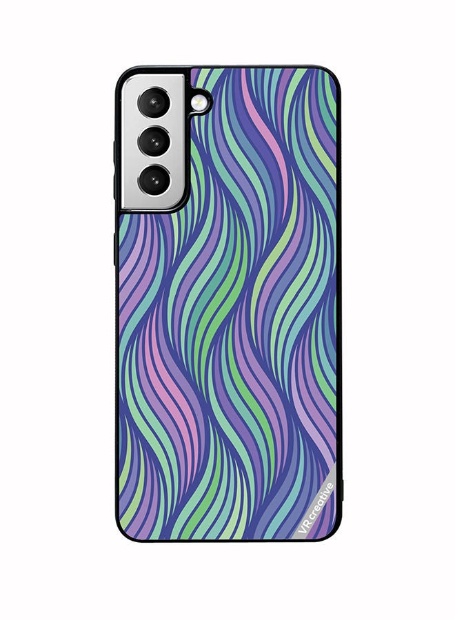 VR CREATIVE Protective Case Cover For Samsung Galaxy S22 Plus 5G Strips Design Multicolour - Image 1