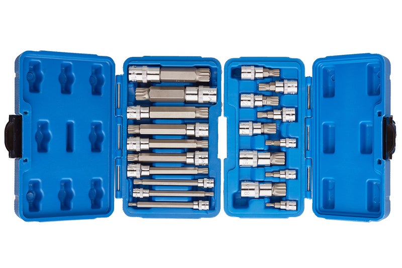 J&R Quality Tools 20pc XZN 12 Point MM Triple Square Spline Bit Socket Set Tamper Proof Set - Image 4