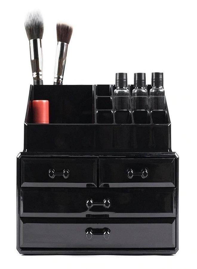 Jewelry Storage Box Acrylic Cosmetics Lipsticks Makeup Organizer Holder Box - Image 1