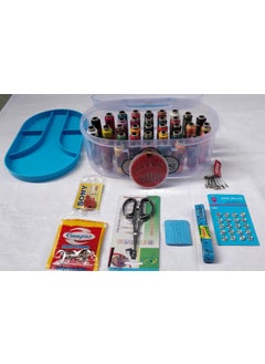 KEPY THE MALL KEPY The MALL Portable Big Size 37 thread box Sewing kit Box Thread Spools Scissor Threader 70 Dress Hook Chowk Sefty Pin Opener Seam Ripper 24 Needles Set Tape Measure for DIY Beginners Emergency Travel Home  - Image 3