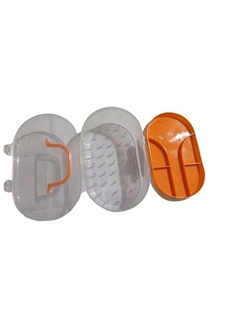KEPY THE MALL - KEPY The MALL Portable Big Size 37 thread box Sewing kit Box Thread Spools Scissor Threader 70 Dress Hook Chowk Sefty Pin Opener Seam Ripper 24 Needles Set Tape Measure for DIY Beginners Emergency Travel Home - Image 1