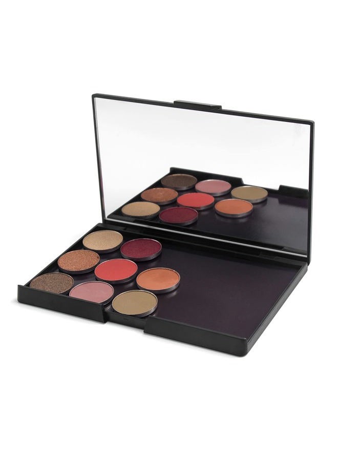 TUOKING Makeup Magnetic Palette with Mirror and 20Pcs Metal Stickers Empty Storage Palette for Eyeshadow Powder Highlighter, Black - Image 3