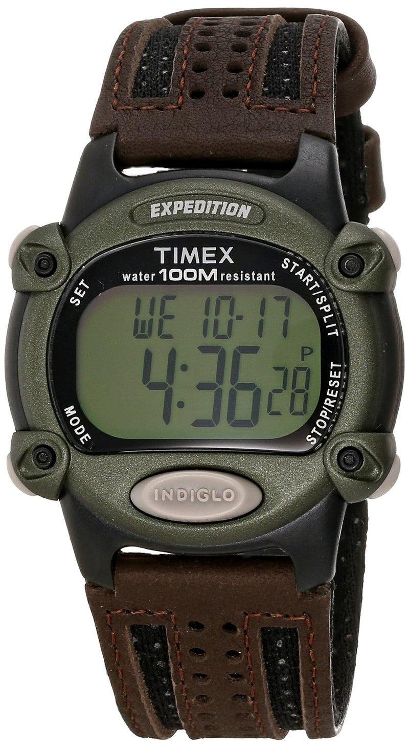 TIMEX ساعة تيمكس الرقمية للرجال إكسبيديشن 39 مم بني/أسود/أخضر - Image 1