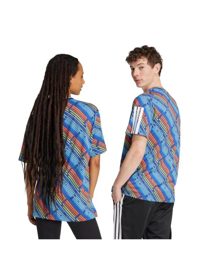 اديداس Emerging Harmony Allover printed T-Shirt