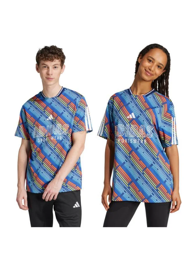 اديداس Emerging Harmony Allover printed T-Shirt