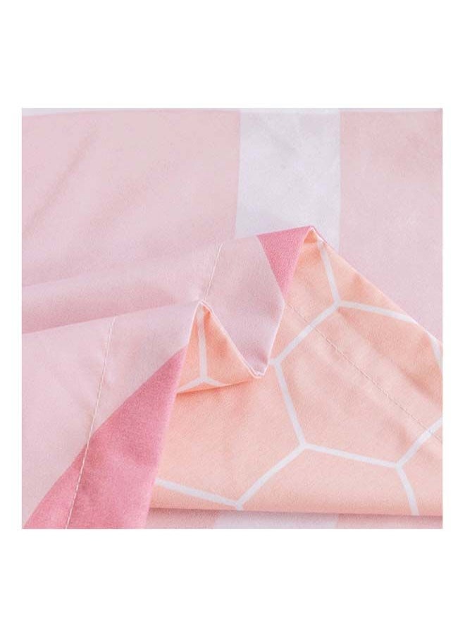 RISHAHOME 6-Piece Double Size Duvet Cover Set Microfiber Sundown 1 Duvet Cover 200x230 cm, 1 Flat Sheet 220x280 cm, 4 Pillow Cover 48x74 cm Multicolour  - Image 3