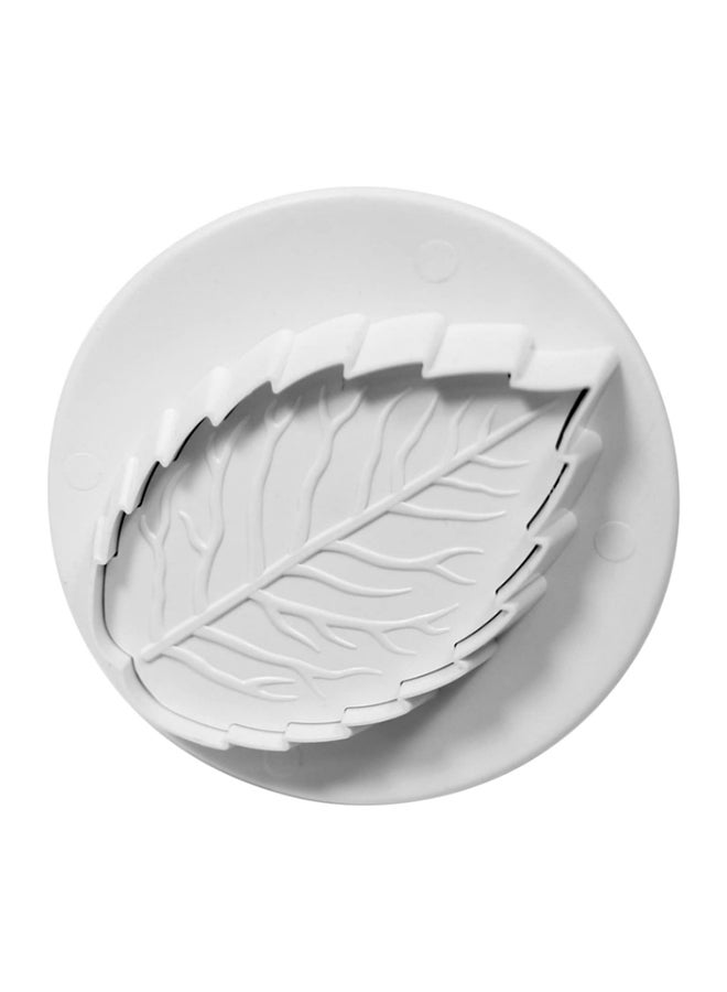 PME 3-Piece Rose Leaf Plunger Cutter Set White - Image 2