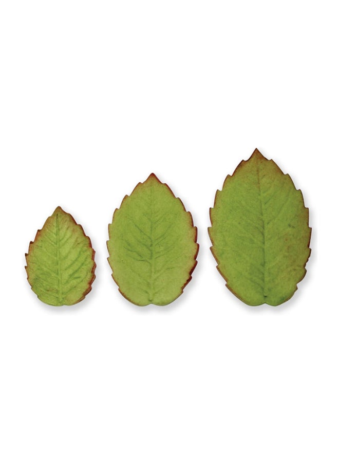 PME 3-Piece Rose Leaf Plunger Cutter Set White - Image 4