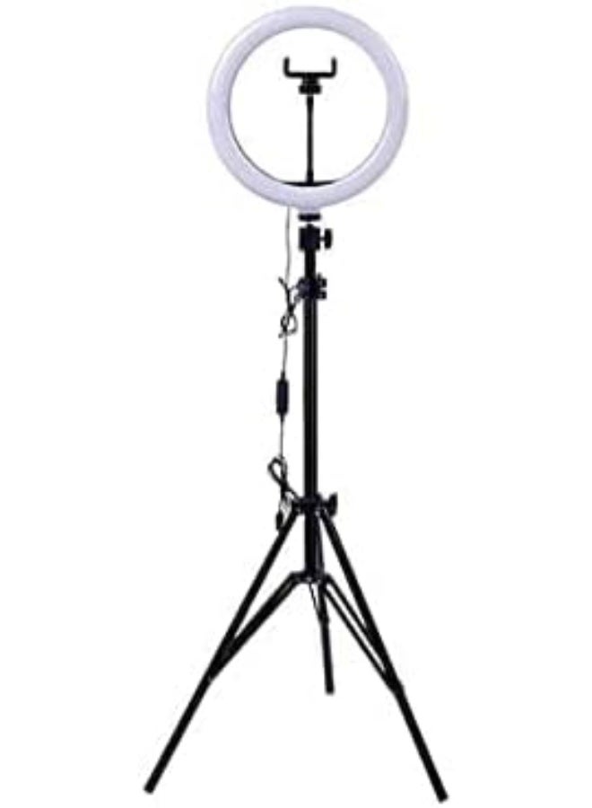 Premium LED Ring Light with Adjustable Brightness, Tripod Stand, and Phone Holder for Photography, Video Recording, Makeup & Live Streaming - Image 2