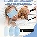 Pyopbow Kids Sleep Mask 3D Contoured Cup Eye Mask Blindfold with Adjustable Strap Kids Eye Cover for Boys Girls Teens PressureFree with Memory Foam Face Mask Blue - Image 4