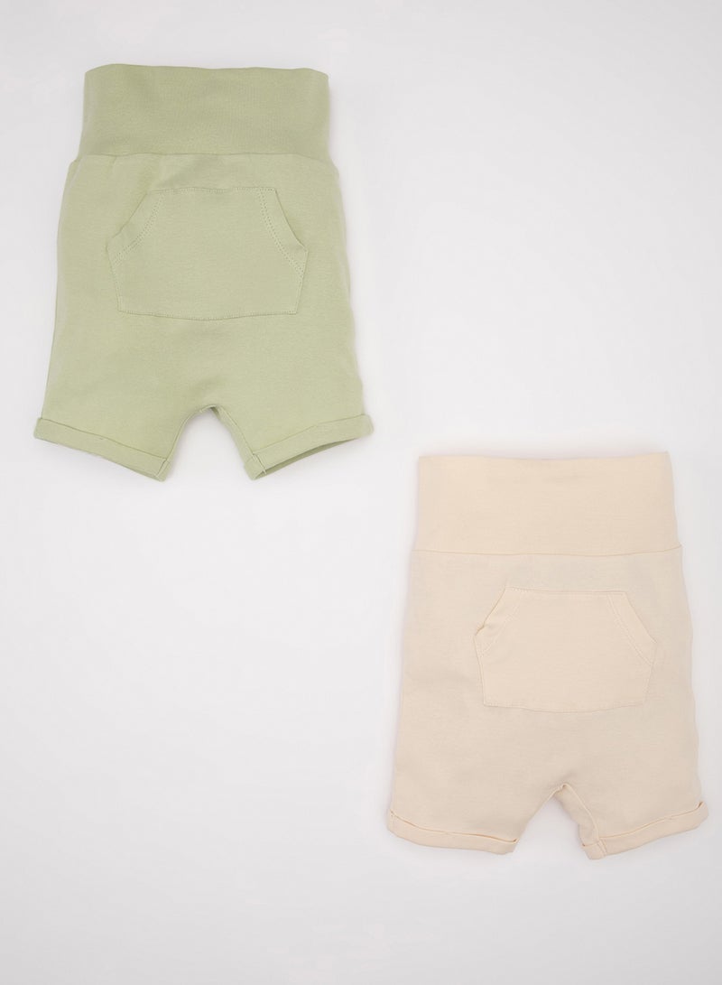 DeFacto Ribbed 2-Pack Shorts  - Image 1