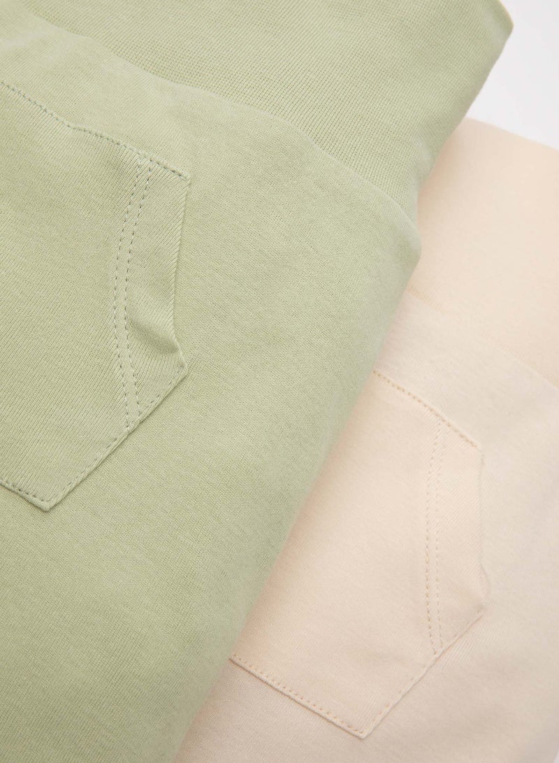 DeFacto Ribbed 2-Pack Shorts  - Image 4