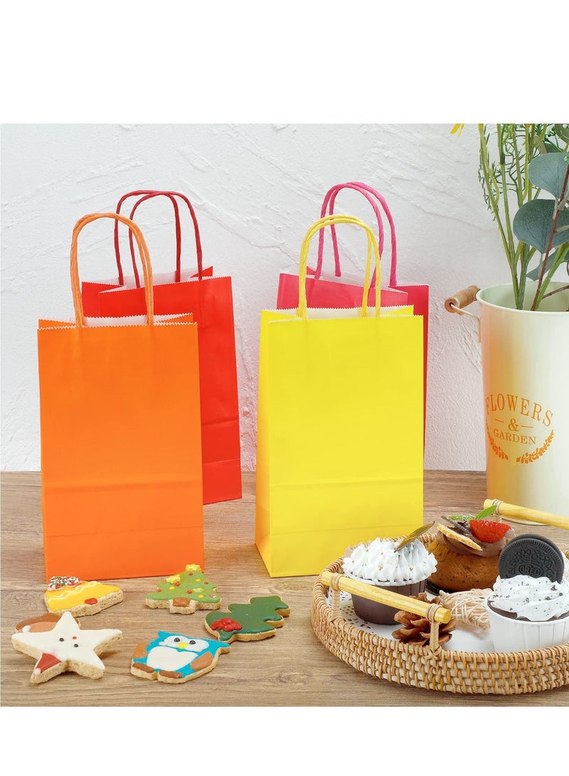 SYOSI Party Gift Bags, 8 Colors Bulk Small Gift Bags with Handles Kraft Paper Rectangular Packing Shopping Bags Candy Packaging Bags Suitable for Children Birthdays, Weddings, Baby Shower, Etc. (48 Pieces) - Image 2