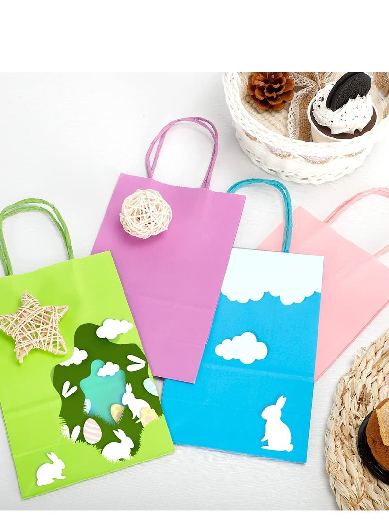 SYOSI Party Gift Bags, 8 Colors Bulk Small Gift Bags with Handles Kraft Paper Rectangular Packing Shopping Bags Candy Packaging Bags Suitable for Children Birthdays, Weddings, Baby Shower, Etc. (48 Pieces) - Image 5