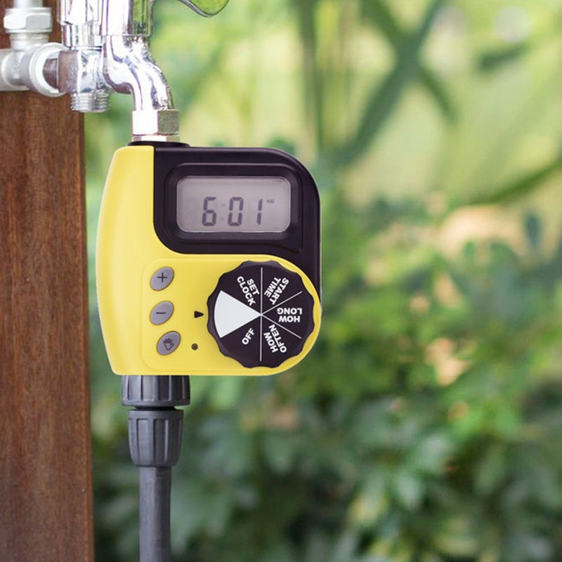 Garden Irrigation Water Controller 2.5 Inch LCD Screen Waterproof - Precise 1-240Min Watering Timer Automatic Water-Saving for Outdoor Garden Plant Care - Image 5