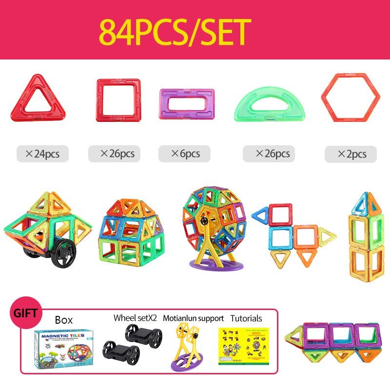 Magnetic Sheets Kidsren'S Magnetic Toys Baby Colorful Strong Magnet Magnetic Building Blocks Magnetic Sheets Color Box - Image 1