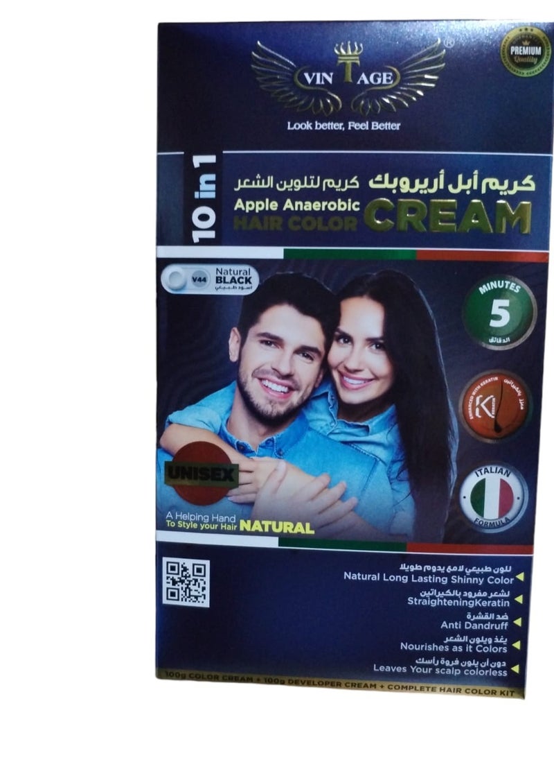 Vintage - Hair Color Cream Apple Anaerobic 200g - Image 1