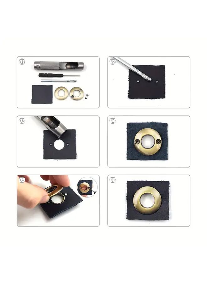 Antique Copper 25 5mm Metal Eyelets Screw Back Leather Craft Accessory For DIY Handbag Belt - Image 5