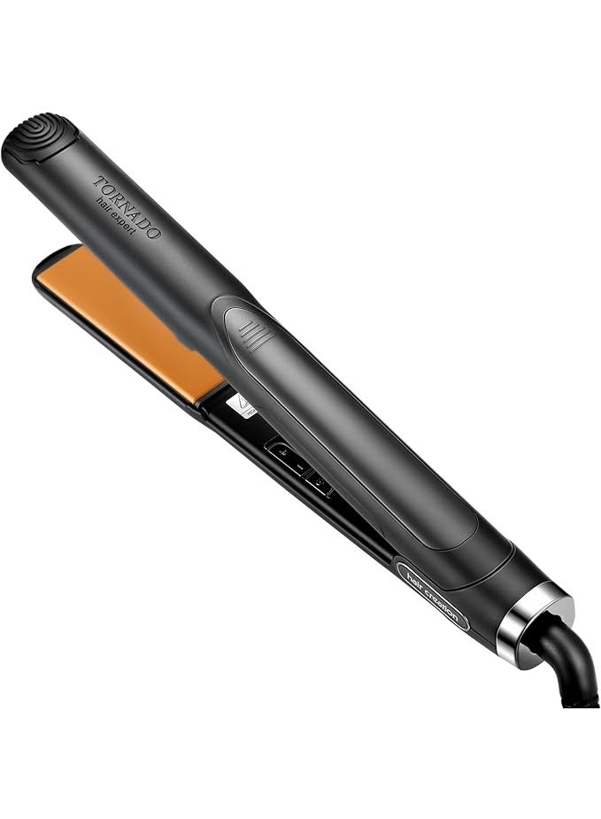 TORNADO Original Tornado Gold Professional Hair Straightener. Temperature up to 750°F. Digital display. Ceramic plates, gold. - Image 3