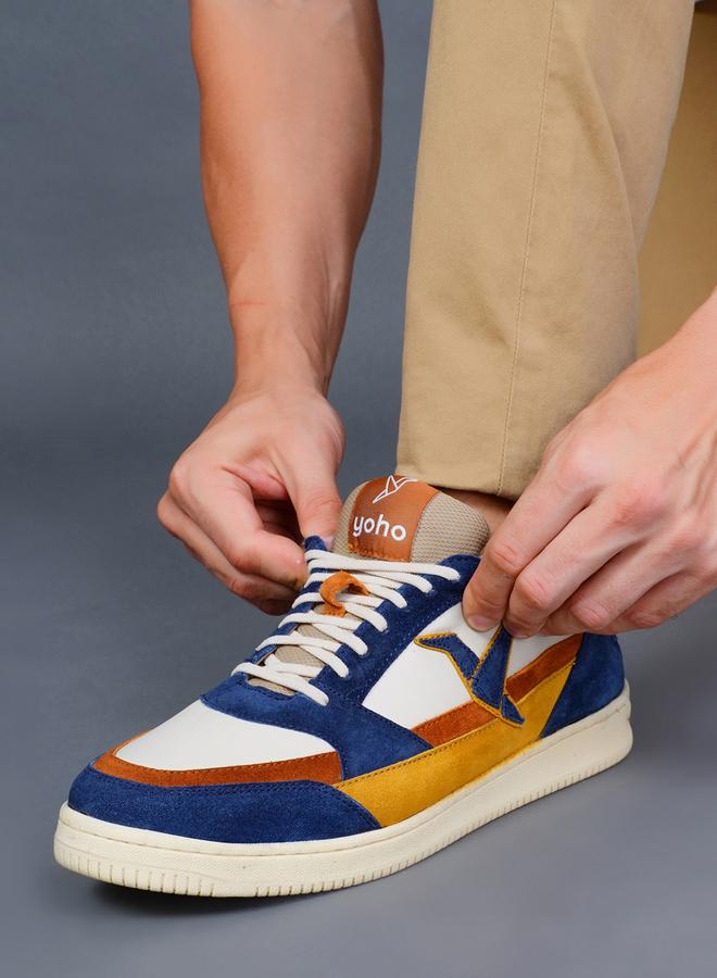 YOHO Multi Color Block Logo Detail Sneakers - Image 4