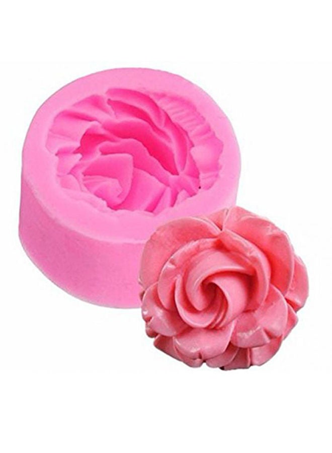 Loquat 3D Rose Flower Decorating Baking Mold pink 4.5 x 4.5 2cm - Image 1