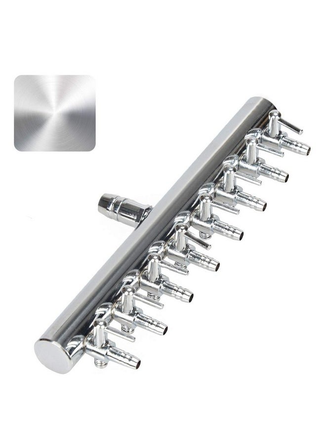 Pawfly Pawfly 8-Way Aquarium Air Flow Control Lever Valve Chromium Copper Distributor Fish Tank Splitter Pump Accessories  - Image 1