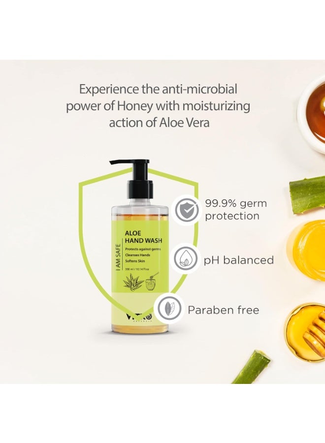 VITRO Aloe Hand Wash 300ml | Germ Protection | Gentle on Skin | Enriched with Aloe Vera & Honey - Image 3