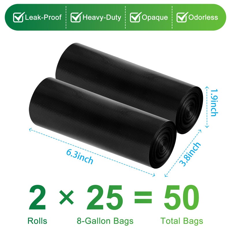 imodomio Portable Toilet Bags for Camping Potty - 50 PCS Camping Toilet Bags, Biodegradable Porta Potty Liners for Portable Toilet, Thickened Camp Toilet Waste Bags for 5 Gallon Bucket Toilet - Image 2