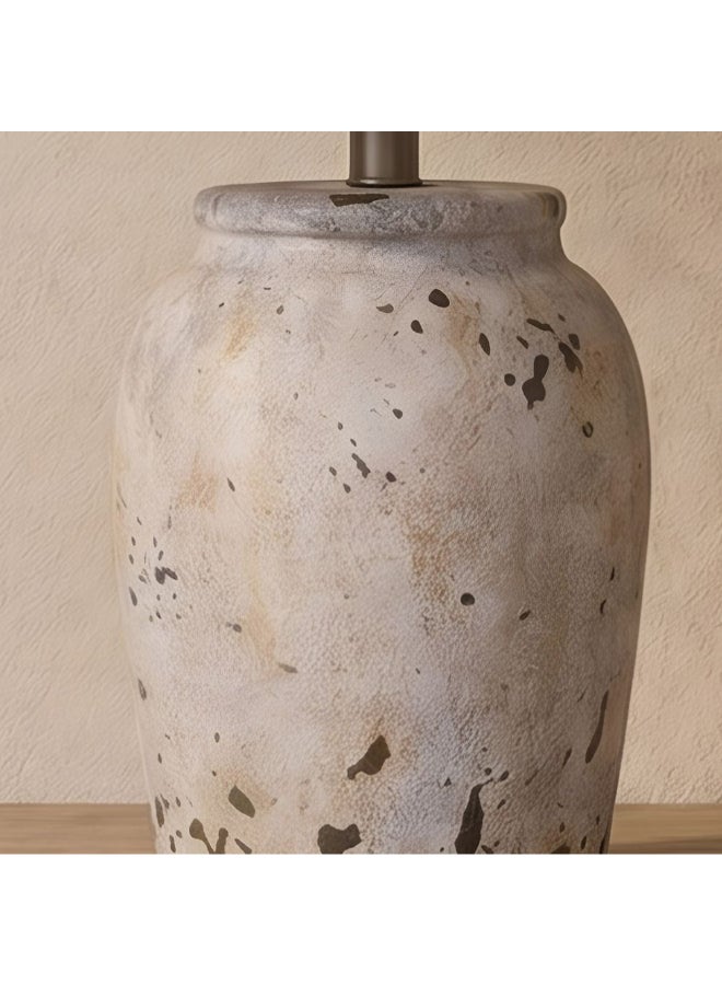 DANUBE HOME Ceramic Table Lamp - Grey - 40Cm - Image 4