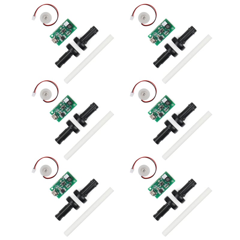 Starry 6Pcs USB Humidifier Module 5V Humidifieration Atomizer Spray Circuit Ultrasonic Humidifier Board Atomization Plate Disc Drive Board DIY Home - Image 1