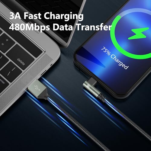 KIYODA iPhone Charger 10FT,3Pack 90 Degree Charging Cable, [Apple MFi Certified] Long Lightning Cable Fast Charging Cord Compatible for iPhone 14/13/12/11/Pro/Max/Mini/X/Plus/8/7/6/5S/SE/Plus/iPad - Image 5