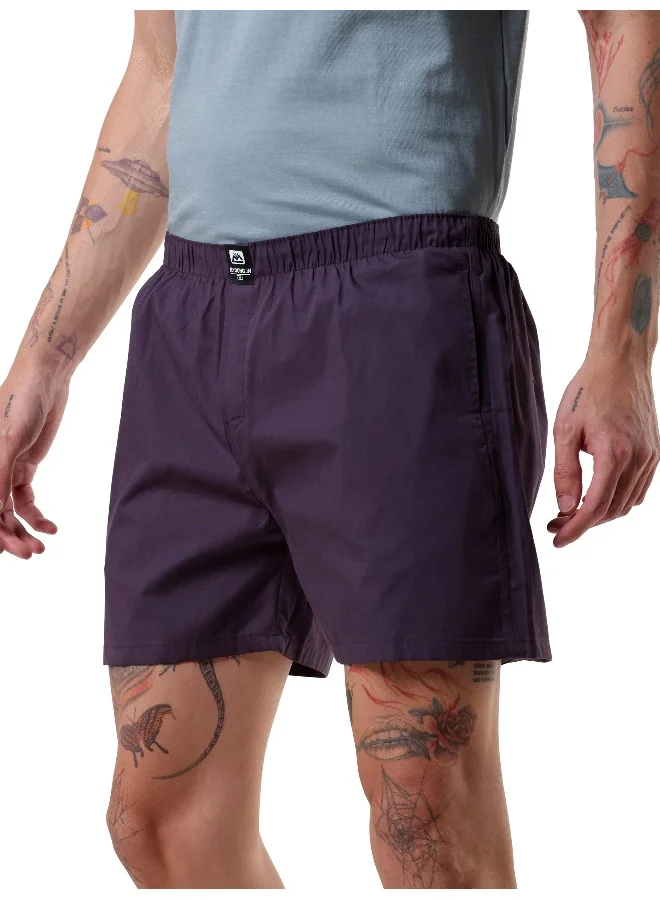 Beyoung Plain Dark Violet Mens Boxer