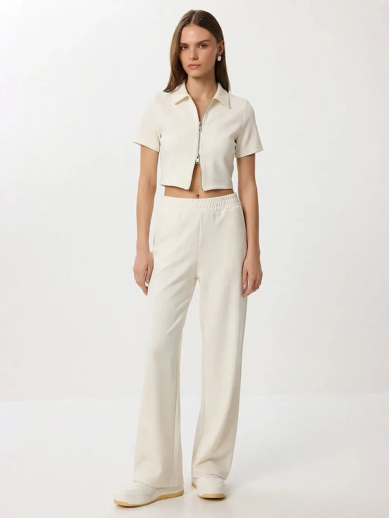 السعادة في إسطنبول ISTANBUL High Waist Wide Leg Pants & Jacket Co-ord Set
